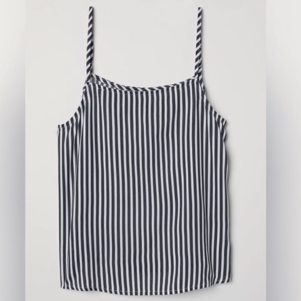 H&M Navy + White Striped Tank